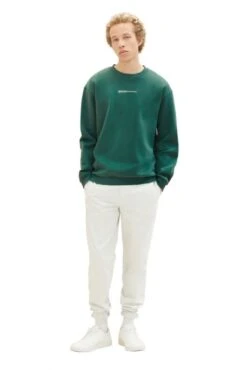 Sweat TOM TAILOR LOGO Green 8 Sweat TOM TAILOR LOGO Green -Hommes Mode Vêtements Magasin tt 25693 3