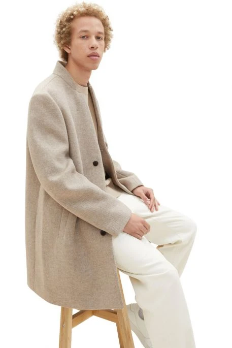 Manteau TOM TAILOR LAINE Sand 4 Manteau TOM TAILOR LAINE Sand – Image 2