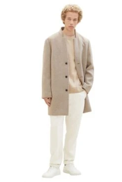 Manteau TOM TAILOR LAINE Sand 9 Manteau TOM TAILOR LAINE Sand -Hommes Mode Vêtements Magasin tt 25706 4