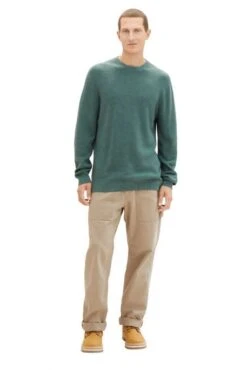 Pull TOM TAILOR BASIC Green -Hommes Mode Vêtements Magasin tt 25712 3
