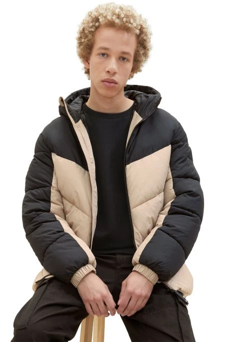 Doudoune TOM TAILOR CAPOT 2 Stone 5 Doudoune TOM TAILOR CAPOT 2 Stone – Image 3