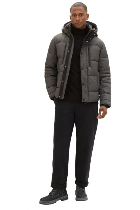 Doudoune TOM TAILOR ZIP Grey 5 Doudoune TOM TAILOR ZIP Grey – Image 3