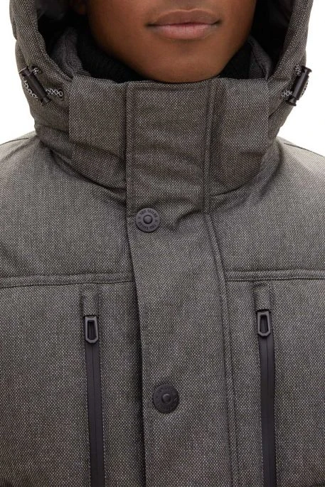 Doudoune TOM TAILOR ZIP Grey 4 Doudoune TOM TAILOR ZIP Grey – Image 2
