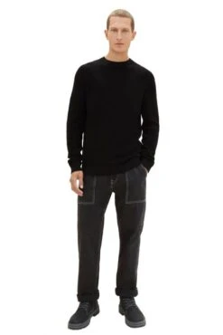 Pull TOM TAILOR Black 8 Pull TOM TAILOR Black -Hommes Mode Vêtements Magasin tt 25930 3