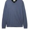 Pull TOM TAILOR V NECK BASIC Vintage Indigo 2 Pull TOM TAILOR V NECK BASIC Vintage Indigo -Hommes Mode Vêtements Magasin tt 26070 1