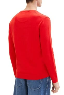 Pull TOM TAILOR V-NECK Red 9 Pull TOM TAILOR V-NECK Red -Hommes Mode Vêtements Magasin tt 26178 2