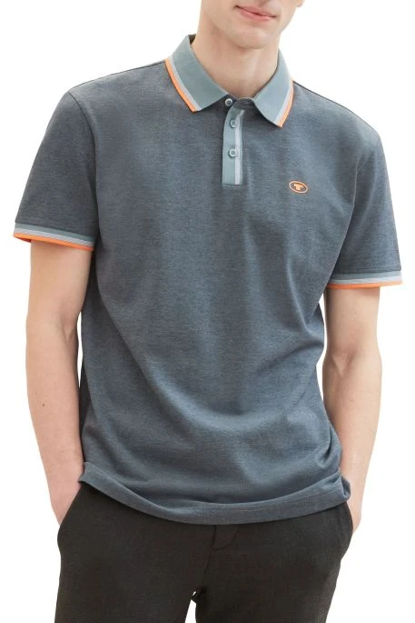 Polo TOM TAILOR LOGO Grey 4 Polo TOM TAILOR LOGO Grey – Image 2