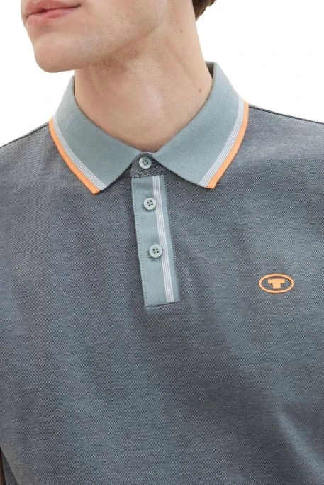 Polo TOM TAILOR LOGO Grey 3 Polo TOM TAILOR LOGO Grey