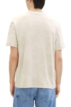 Tee Shirt TOM TAILOR BEIGE LEAVES -Hommes Mode Vêtements Magasin tt 26655 2