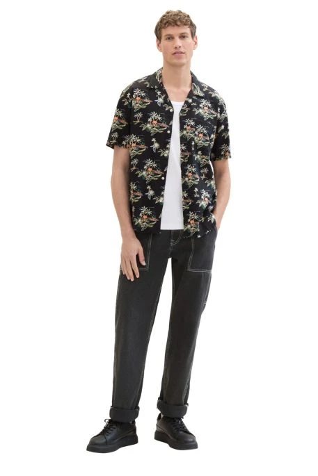Chemise TOM TAILOR PALMER Blackprint 3 Chemise TOM TAILOR PALMER Blackprint