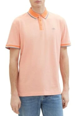Polo TOM TAILOR LOGO Orange 7 Polo TOM TAILOR LOGO Orange -Hommes Mode Vêtements Magasin tt 26738 1