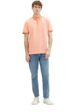 Polo TOM TAILOR LOGO Orange 8 Polo TOM TAILOR LOGO Orange -Hommes Mode Vêtements Magasin tt 26738 3