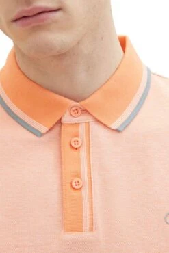 Polo TOM TAILOR LOGO Orange 9 Polo TOM TAILOR LOGO Orange -Hommes Mode Vêtements Magasin tt 26738 4