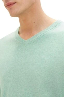 Pull TOM TAILOR V-NECK Soft Jade 9 Pull TOM TAILOR V-NECK Soft Jade -Hommes Mode Vêtements Magasin tt 26948 4