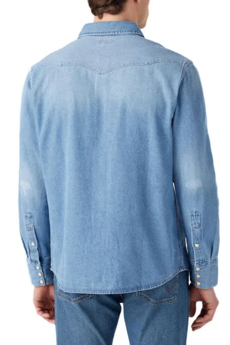 Chemise En Jean WRANGLER 27MW Light Stone 5 Chemise En Jean WRANGLER 27MW Light Stone – Image 3