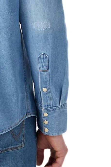Chemise En Jean WRANGLER 27MW Light Stone 3 Chemise En Jean WRANGLER 27MW Light Stone