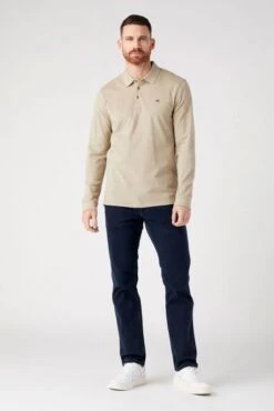 Polo WRANGLER REFINED Beige 8 Polo WRANGLER REFINED Beige -Hommes Mode Vêtements Magasin wrangler 112341120 4