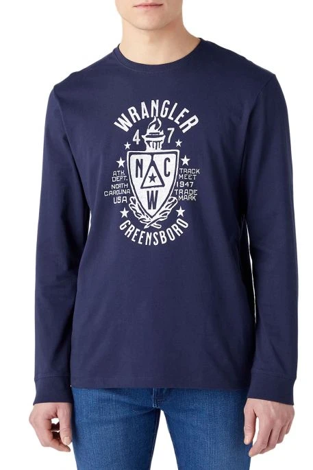 Tee Shirt WRANGLER ML AMERICANO Navy 5 Tee Shirt WRANGLER ML AMERICANO Navy – Image 3