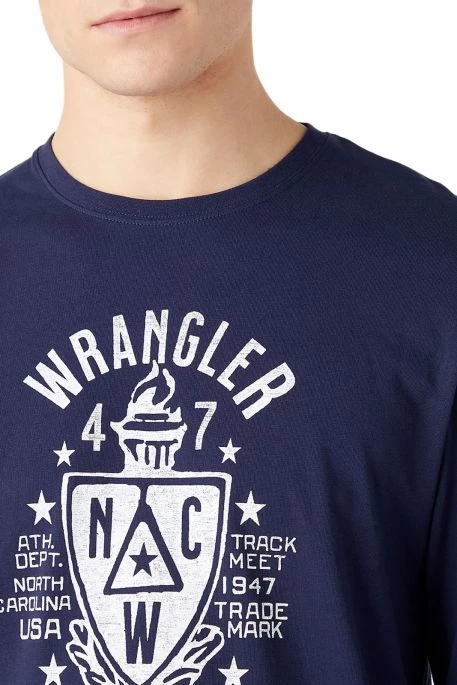 Tee Shirt WRANGLER ML AMERICANO Navy 6 Tee Shirt WRANGLER ML AMERICANO Navy – Image 4