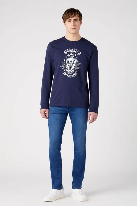 Tee Shirt WRANGLER ML AMERICANO Navy 3 Tee Shirt WRANGLER ML AMERICANO Navy