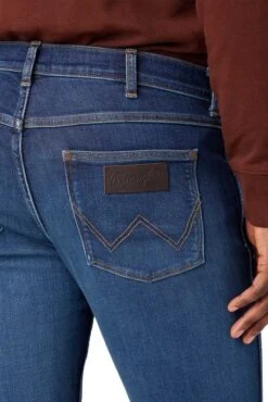 Jean WRANGLER GREENSBORO Greenfuzz -Hommes Mode Vêtements Magasin wrangler 112341413 5