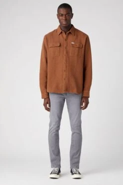 Jean WRANGLER LARSTON Washed Grey -Hommes Mode Vêtements Magasin wrangler 112341432 1