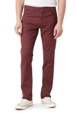Pantalon WRANGLER GREENSBORO Bordeaux -Hommes Mode Vêtements Magasin wrangler 112341468 1