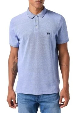 Polo WRANGLER REFINED MC Blue -Hommes Mode Vêtements Magasin wrangler 112350391 2