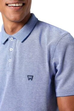 Polo WRANGLER REFINED MC Blue -Hommes Mode Vêtements Magasin wrangler 112350391 4