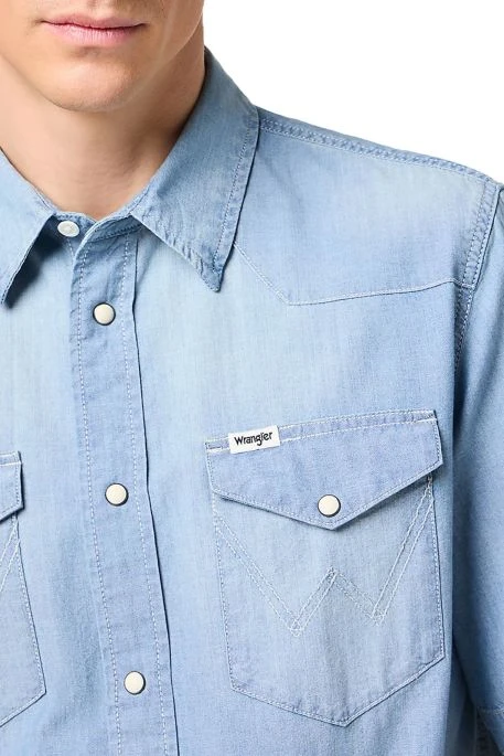 Chemise WRANGLER WESTERN LIght Stone 4 Chemise WRANGLER WESTERN LIght Stone – Image 2