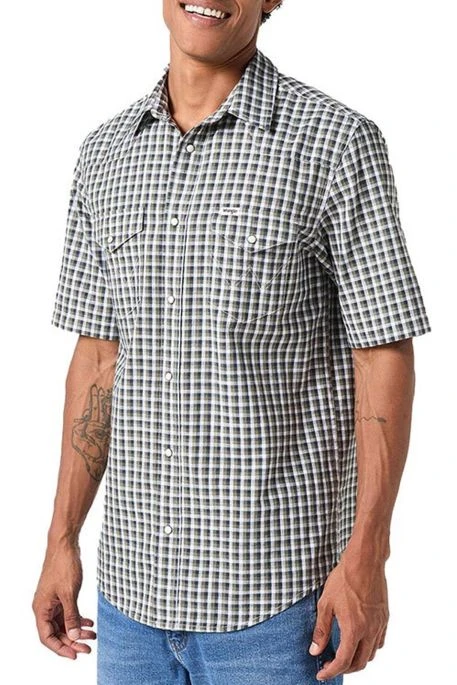 Chemise WRANGLER WESTERN In Olive 4 Chemise WRANGLER WESTERN In Olive – Image 2