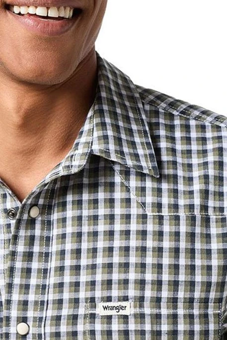 Chemise WRANGLER WESTERN In Olive 5 Chemise WRANGLER WESTERN In Olive – Image 3