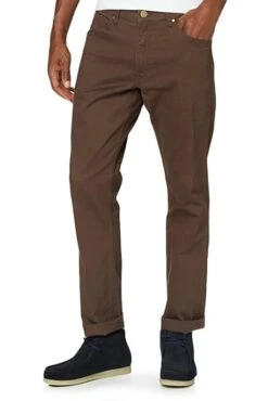 Pantalon WRANGLER GREENSBORO Coco Brown -Hommes Mode Vêtements Magasin wrangler 20449 1