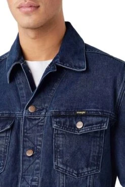 Blouson En Jean WRANGLER AUTHENTIC Coalblue 7 Blouson En Jean WRANGLER AUTHENTIC Coalblue -Hommes Mode Vêtements Magasin wrangler w410yn29h 4