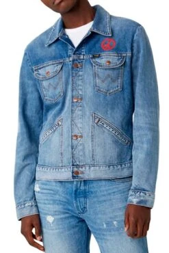 Blouson En Jean WRANGLER INDIGOOD ICONS The Wrider 11 Blouson En Jean WRANGLER INDIGOOD ICONS The Wrider -Hommes Mode Vêtements Magasin wrangler w4mj ug 12k 2