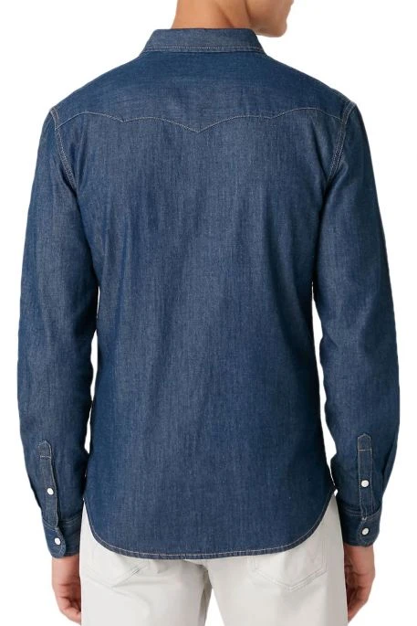 Chemise En Jean WRANGLER WESTERN Dark Stone 3 Chemise En Jean WRANGLER WESTERN Dark Stone