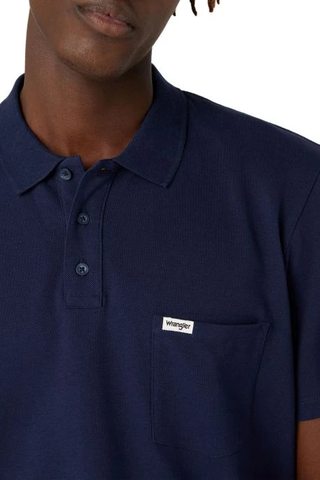 Polo WRANGLER POCKET Navy 4 Polo WRANGLER POCKET Navy – Image 2